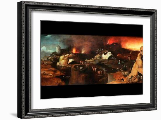 Christ Descent into Hell-Hieronymus Bosch-Framed Art Print