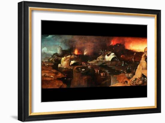 Christ Descent into Hell-Hieronymus Bosch-Framed Art Print