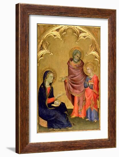 Christ Discovered in the Temple-Simone Martini-Framed Premium Giclee Print