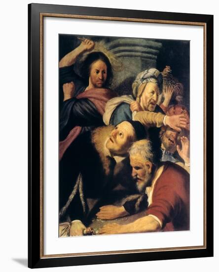 Christ Drives the Money-Changers from the Temple, 1626-Rembrandt van Rijn-Framed Giclee Print