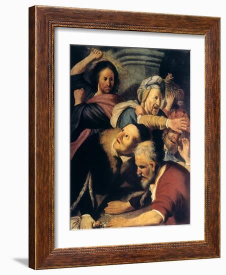 Christ Drives the Money-Changers from the Temple, 1626-Rembrandt van Rijn-Framed Giclee Print