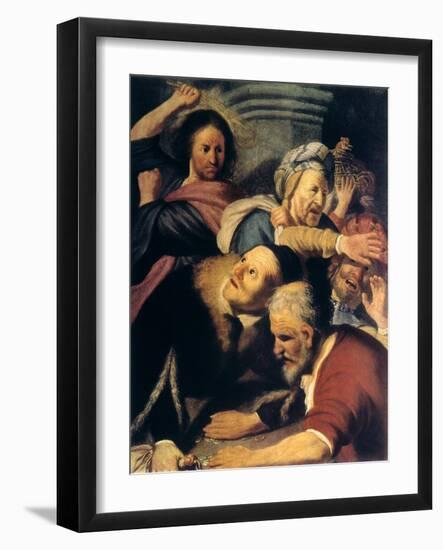 Christ Drives the Money-Changers from the Temple, 1626-Rembrandt van Rijn-Framed Giclee Print