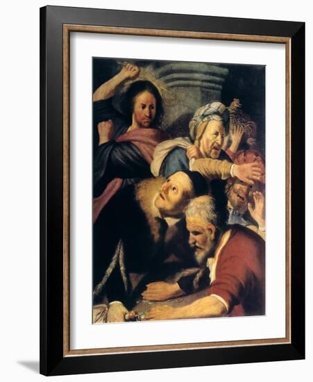 Christ Drives the Money-Changers from the Temple, 1626-Rembrandt van Rijn-Framed Giclee Print