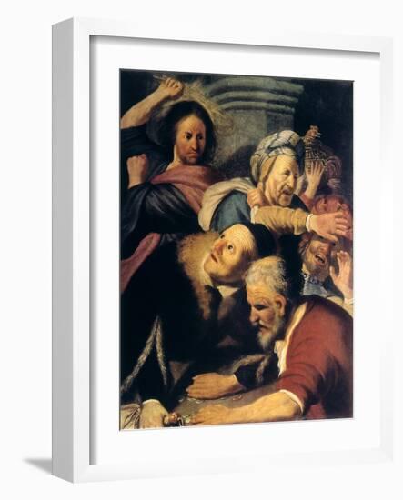 Christ Drives the Money-Changers from the Temple, 1626-Rembrandt van Rijn-Framed Giclee Print