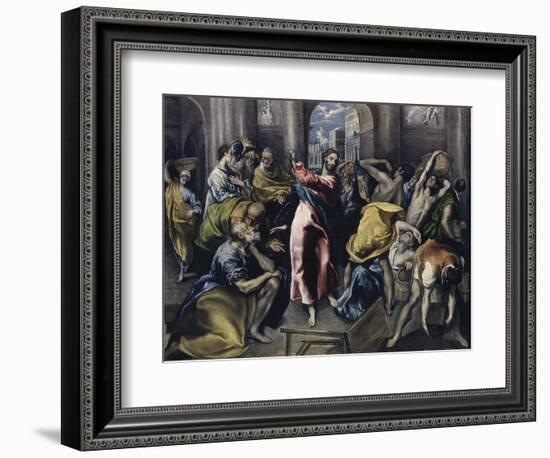 Christ Driving Moneychangers from Temple-El Greco-Framed Giclee Print