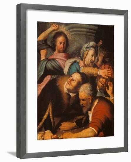 Christ Driving the Merchants from the Temple, 1626-Rembrandt van Rijn-Framed Giclee Print