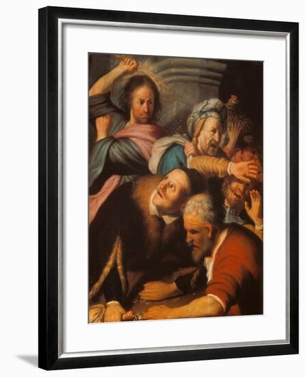 Christ Driving the Merchants from the Temple, 1626-Rembrandt van Rijn-Framed Giclee Print