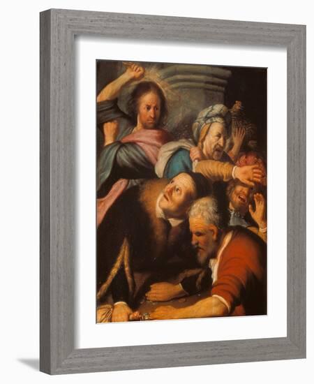 Christ Driving the Merchants from the Temple, 1626-Rembrandt van Rijn-Framed Giclee Print