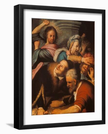 Christ Driving the Merchants from the Temple, 1626-Rembrandt van Rijn-Framed Giclee Print
