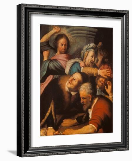 Christ Driving the Merchants from the Temple, 1626-Rembrandt van Rijn-Framed Giclee Print