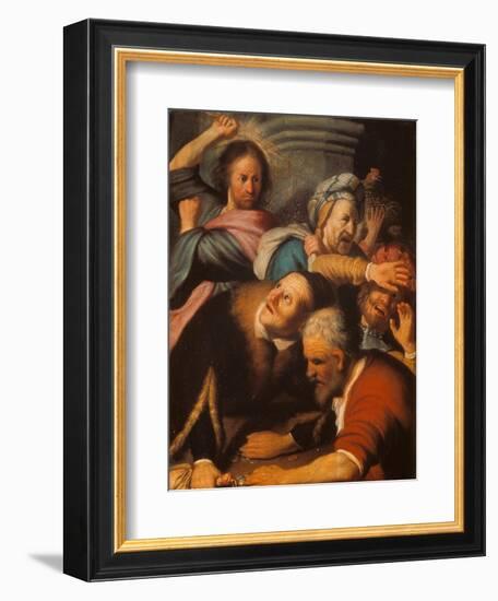 Christ Driving the Merchants from the Temple, 1626-Rembrandt van Rijn-Framed Giclee Print