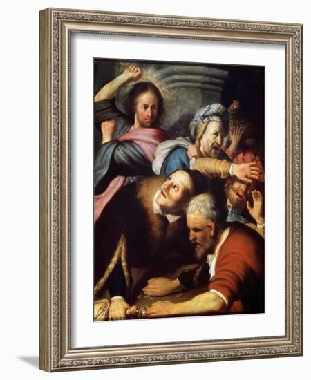 Christ Driving the Money Lenders from the Temple, 1626-Rembrandt van Rijn-Framed Giclee Print