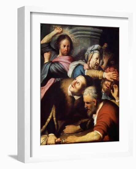 Christ Driving the Money Lenders from the Temple, 1626-Rembrandt van Rijn-Framed Giclee Print