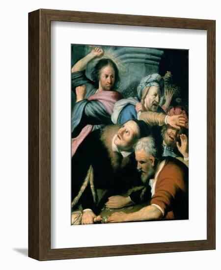 Christ Driving the Moneychangers from the Temple, 1626-Rembrandt van Rijn-Framed Premium Giclee Print