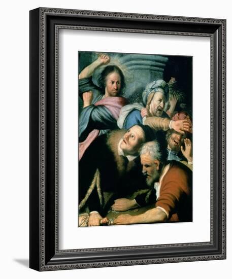 Christ Driving the Moneychangers from the Temple, 1626-Rembrandt van Rijn-Framed Premium Giclee Print