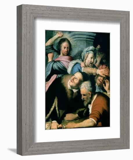 Christ Driving the Moneychangers from the Temple, 1626-Rembrandt van Rijn-Framed Giclee Print