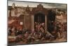 Christ Driving the Traders from the Temple, c.1570-5-Hieronymus Bosch-Mounted Giclee Print