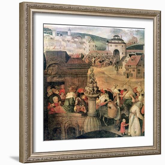 Christ Driving the Traders from the Temple' (Detail), C1584-1638-Pieter Brueghel the Younger-Framed Giclee Print