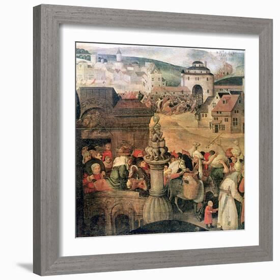 Christ Driving the Traders from the Temple' (Detail), C1584-1638-Pieter Brueghel the Younger-Framed Giclee Print