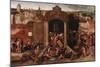 Christ Driving The Traders From The Temple-Pieter Bruegel the Elder-Mounted Giclee Print