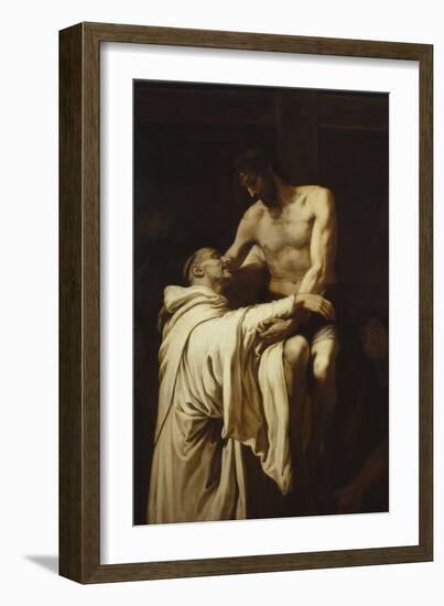 Christ Embracing Saint Bernard, Ca. 1626-Francisco Ribalta-Framed Giclee Print
