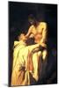 Christ Embracing St. Bernard-Francisco Ribalta-Mounted Art Print