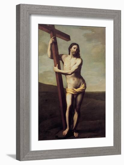 Christ Embracing the Cross-Guido Reni-Framed Giclee Print