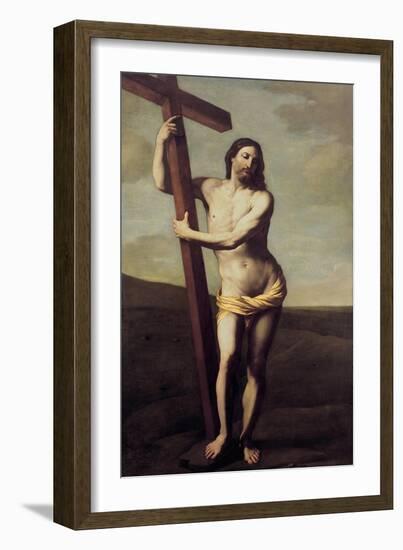 Christ Embracing the Cross-Guido Reni-Framed Giclee Print