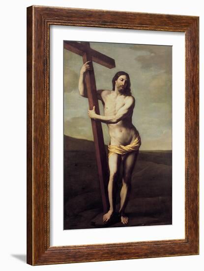 Christ Embracing the Cross-Guido Reni-Framed Giclee Print