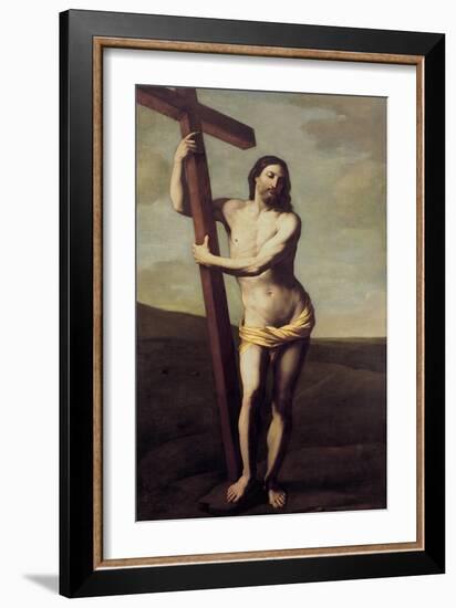 Christ Embracing the Cross-Guido Reni-Framed Giclee Print