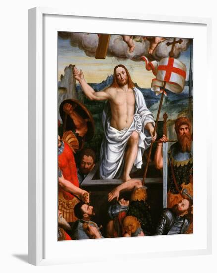 Christ Emerging from the Tomb, the Resurrection, from the Brotherhood of St Antony-Giuseppe Giovenone-Framed Giclee Print