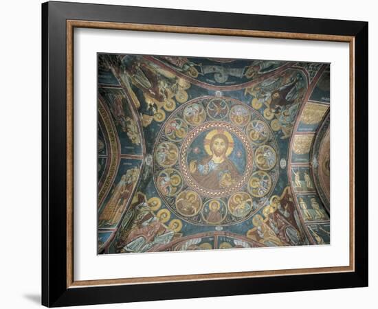 Christ Encircled by Angels and Evangelists About to Judge Twelve Tribes of Israel, Fresco-null-Framed Giclee Print