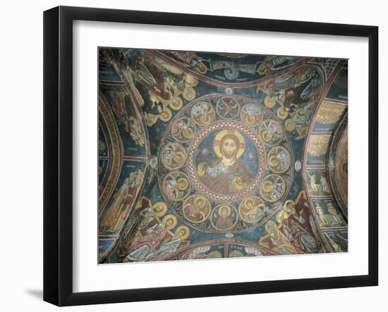 Christ Encircled by Angels and Evangelists About to Judge Twelve Tribes of Israel, Fresco-null-Framed Giclee Print