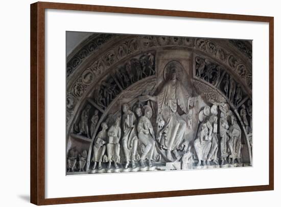 Christ Enthroned, Central Tympanum of the Narthex-null-Framed Giclee Print