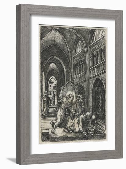 Christ Expelling the Moneychangers from the Temple, C.1519-Albrecht Altdorfer-Framed Giclee Print