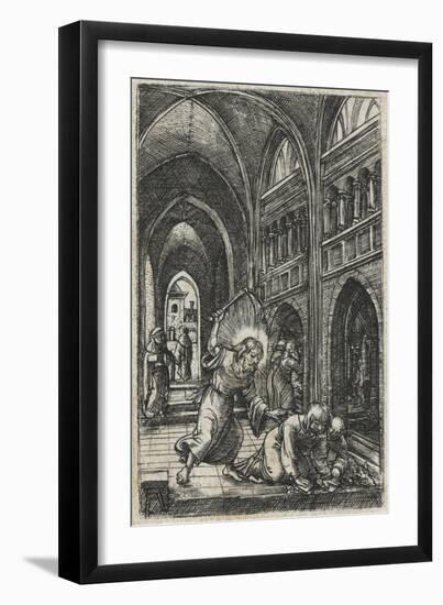 Christ Expelling the Moneychangers from the Temple, C.1519-Albrecht Altdorfer-Framed Giclee Print