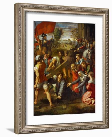 Christ Falls on the Way to Calvary-Raphael-Framed Giclee Print