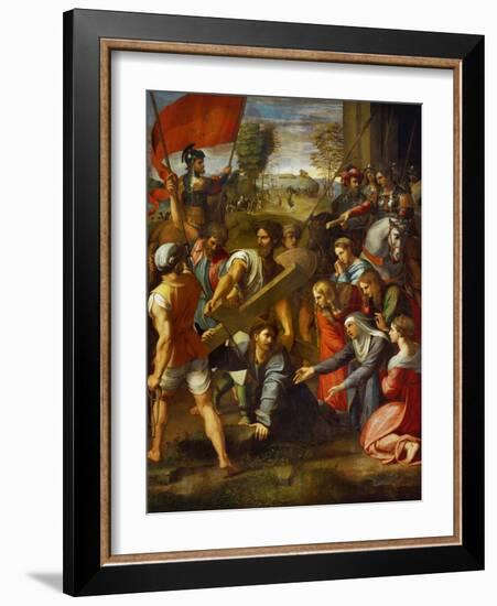 Christ Falls on the Way to Calvary-Raphael-Framed Giclee Print