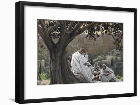 Christ Foretelling the Destruction of the Temple, Illustration for 'The Life of Christ', C.1886-94-James Tissot-Framed Giclee Print