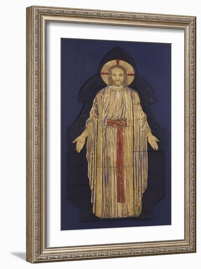 Christ - from a Group of Seven Plaster Bas-Reliefs, for the Park Church, Glasgow-Robert Anning Bell-Framed Giclee Print