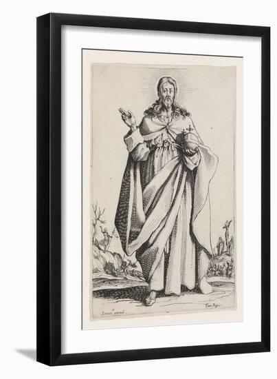 Christ from Les Grands Apôtres (The Large Apostles), 1631 (Etching)-Jacques Callot-Framed Giclee Print