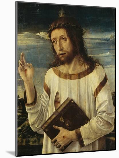 Christ Giving His Blessing-Giovanni Bellini-Mounted Giclee Print