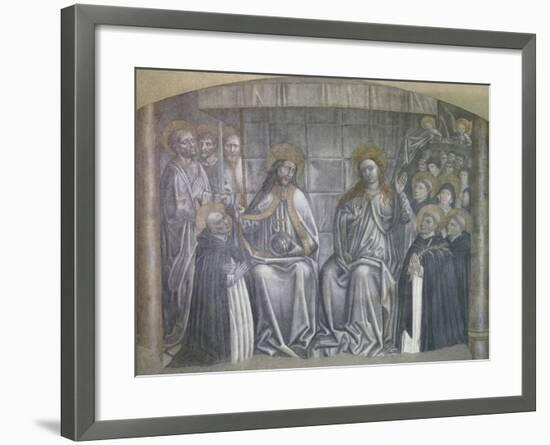 Christ Giving World to Saint Dominic in Presence of Virgin Mary-Carlo Brancaccio-Framed Giclee Print