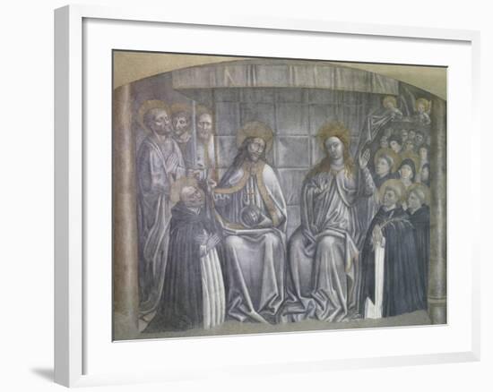 Christ Giving World to Saint Dominic in Presence of Virgin Mary-Carlo Brancaccio-Framed Giclee Print