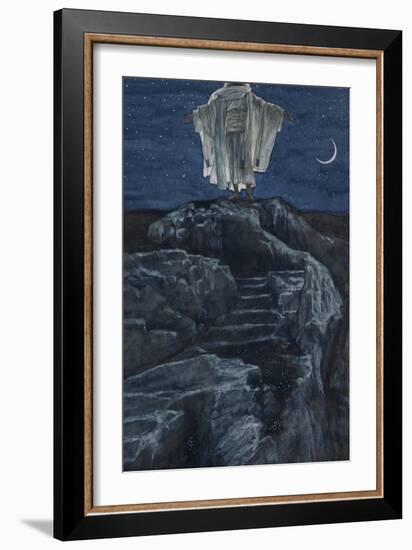 Christ Goes to the Mountain to Pray-James Tissot-Framed Giclee Print