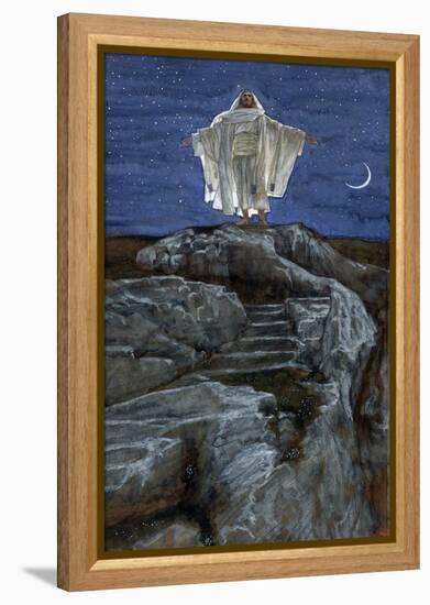 Christ Going Out Alone into a Mountain to Pray, Illustration for 'The Life of Christ', C.1886-94-James Tissot-Framed Premier Image Canvas