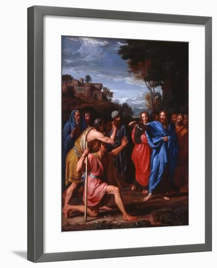 Christ Healing the Blind, 1682-Nicolas Colombel-Framed Giclee Print