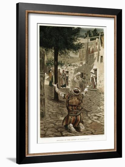 Christ Healing the Lepers at Capernaum, C1890-James Jacques Joseph Tissot-Framed Giclee Print