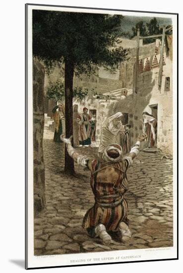 Christ Healing the Lepers at Capernaum, C1890-James Jacques Joseph Tissot-Mounted Giclee Print