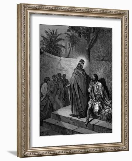 Christ Healing the Man Sick of the Palsy, 1866-Gustave Doré-Framed Giclee Print